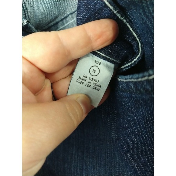 Hipstar Medium Wash Denim 5 Pocket Straight Leg Jeans Size 16 - Picture 10 of 14